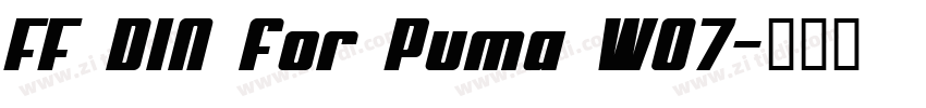 FF DIN for Puma W07字体转换